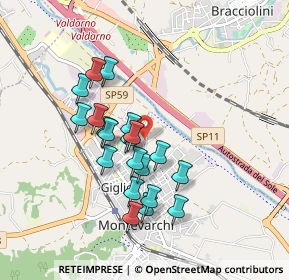 Mappa Via dell'Aceto, 52025 Montevarchi AR, Italia (0.7905)