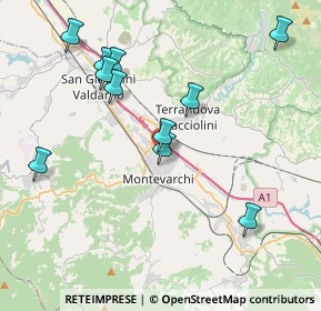 Mappa Via dell'Aceto, 52025 Montevarchi AR, Italia (4.27545)