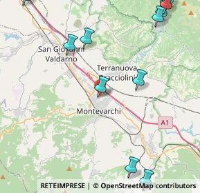 Mappa Via dell'Aceto, 52025 Montevarchi AR, Italia (6.16182)