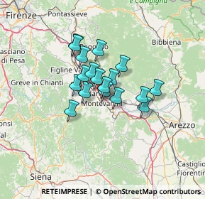 Mappa Via dell'Aceto, 52025 Montevarchi AR, Italia (9.03278)