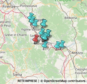 Mappa Via dell'Aceto, 52025 Montevarchi AR, Italia (7.23529)