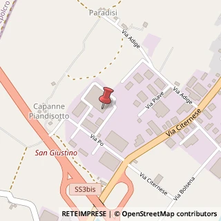 Mappa Via Po, 6, 06016 San Giustino, Perugia (Umbria)