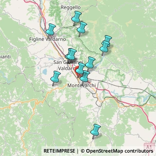 Mappa Via Louis Pasteur, 52024 Montevarchi AR, Italia (6.51615)
