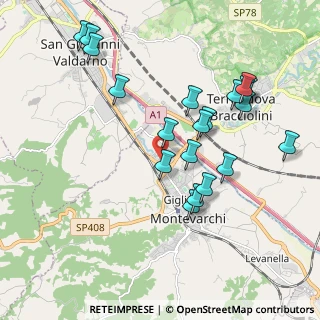 Mappa Via Louis Pasteur, 52024 Montevarchi AR, Italia (2.072)