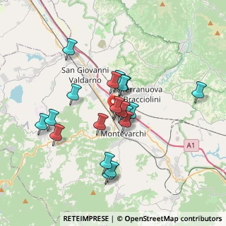 Mappa Via Louis Pasteur, 52024 Montevarchi AR, Italia (3.133)
