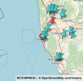 Mappa Viale Italia, 57126 Livorno LI, Italia (16.156)