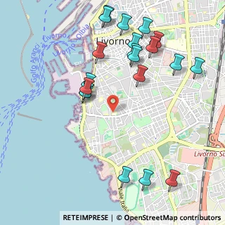 Mappa Via Montebello, 57126 Livorno LI, Italia (1.231)