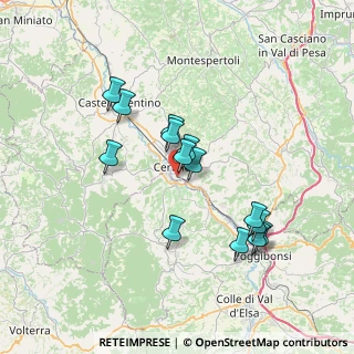 Mappa Via della Casetta, 50052 Certaldo FI, Italia (6.55357)