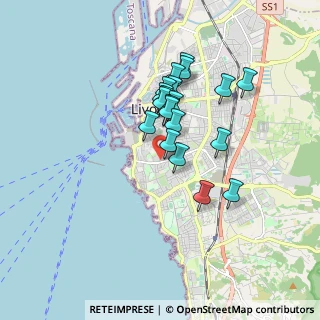 Mappa Via Carlo Pisacane, 57126 Livorno LI, Italia (1.4025)