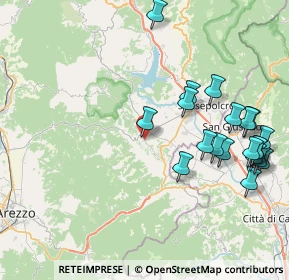 Mappa Via del Crocifissino, 52031 Anghiari AR, Italia (9.6025)