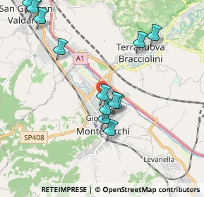 Mappa Via dei Ciliegi, 52025 Montevarchi AR, Italia (2.60533)