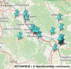 Mappa Via delle Ville, 52025 Montevarchi AR, Italia (16.607)