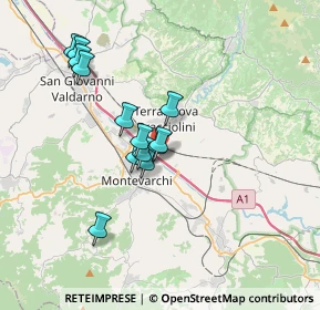 Mappa Via delle Ville, 52025 Montevarchi AR, Italia (3.04769)