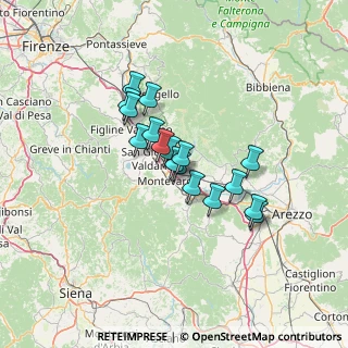 Mappa Strada Provinciale Lungo Arno, 52028 Terranuova Bracciolini AR, Italia (9.96647)