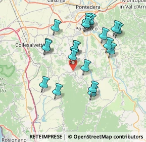 Mappa CAP, 56035 Casciana Terme Lari PI (7.446)