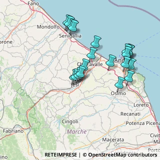 Mappa Via Leone XIII, 60035 Jesi AN, Italia (15.077)