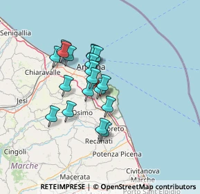 Mappa Via S. Apollinare, 60021 Camerano AN, Italia (10.57579)