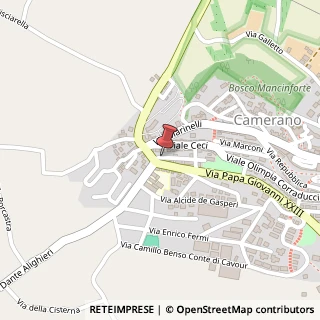 Mappa Via Fazioli, 1, 60021 Camerano, Ancona (Marche)