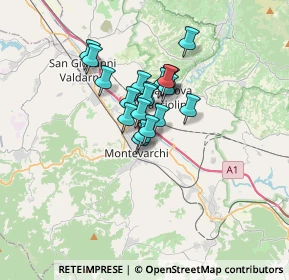 Mappa Via Vasarri, 52025 Montevarchi AR, Italia (2.206)