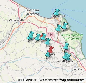 Mappa Via Pago, 60020 Offagna AN, Italia (6.625)