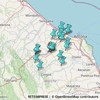 Mappa Via Toscana, 60035 Jesi AN, Italia (10.0435)