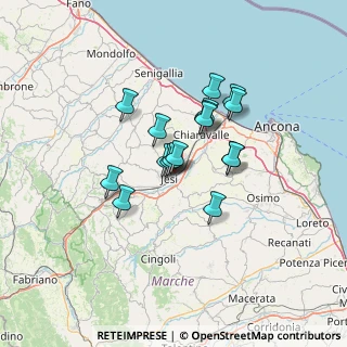 Mappa Via Augusto Bernacchia, 60035 Jesi AN, Italia (9.91353)