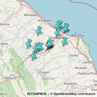Mappa Via Augusto Bernacchia, 60035 Jesi AN, Italia (9.67875)