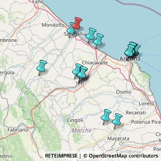Mappa Via Lazio, 60035 Jesi AN, Italia (16.70647)