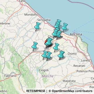 Mappa Via Lazio, 60035 Jesi AN, Italia (9.2705)