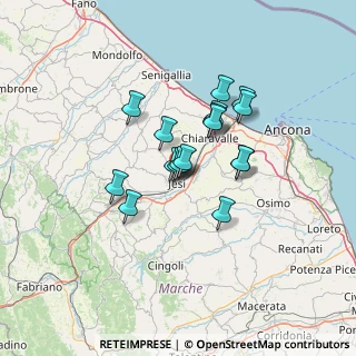 Mappa Via Lazio, 60035 Jesi AN, Italia (9.92059)
