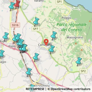 Mappa Via San Francesco, 60021 Camerano AN, Italia (3.084)