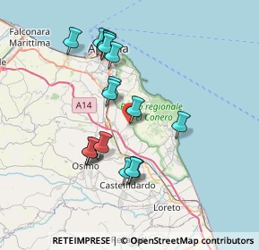 Mappa Via Guasto, 60021 Camerano AN, Italia (6.95647)