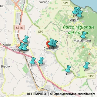 Mappa Via Guasto, 60121 Camerano AN, Italia (2.25333)