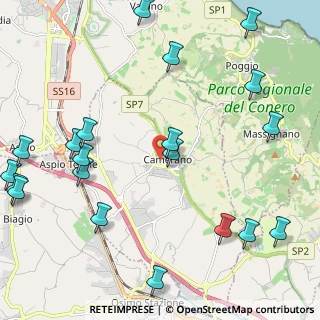 Mappa Via Guasto, 60121 Camerano AN, Italia (2.99)