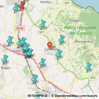 Mappa Via Guasto, 60121 Camerano AN, Italia (2.93)