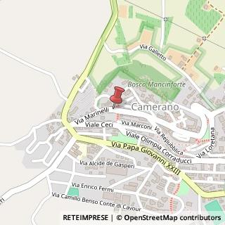 Mappa Via Giuseppe Garibaldi,  5, 60021 Camerano, Ancona (Marche)