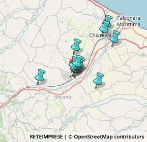 Mappa Via Sardegna, 60035 Jesi AN, Italia (4.51083)