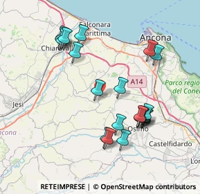 Mappa Via San Vincenzo, 60020 Polverigi AN, Italia (8.012)