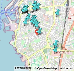 Mappa Viale Goffredo Mameli, 57127 Livorno LI, Italia (1.0275)