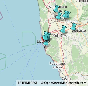 Mappa Viale Goffredo Mameli, 57127 Livorno LI, Italia (10.98615)