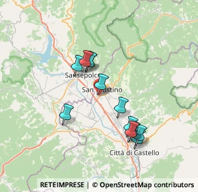 Mappa Via Citernese Aretina, 06016 San Giustino PG, Italia (6.44333)