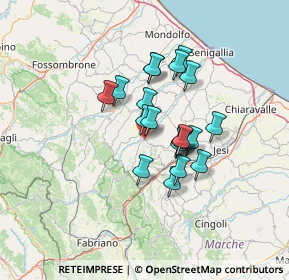 Mappa Via E. Cappannini, 60030 Serra De' Conti AN, Italia (10.206)