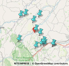 Mappa Via E. Cappannini, 60030 Serra De' Conti AN, Italia (7.07692)