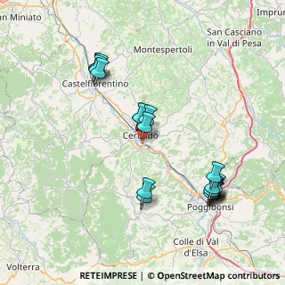 Mappa Via Monsignore F. Ciampi, 50052 Certaldo FI, Italia (8.27056)