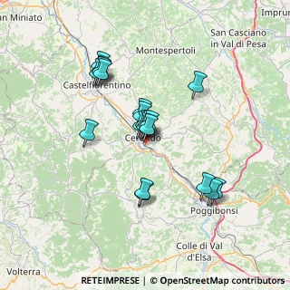 Mappa Via Monsignore F. Ciampi, 50052 Certaldo FI, Italia (5.9325)