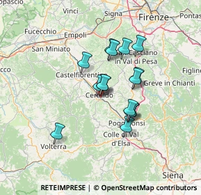 Mappa Via Monsignore F. Ciampi, 50052 Certaldo FI, Italia (10.55667)