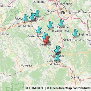 Mappa Via Monsignore F. Ciampi, 50052 Certaldo FI, Italia (13.61533)