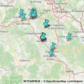 Mappa Via Monsignore F. Ciampi, 50052 Certaldo FI, Italia (15.42421)