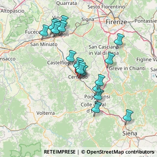 Mappa Via Monsignore F. Ciampi, 50052 Certaldo FI, Italia (15.14947)