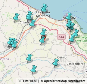 Mappa Via San Giovanni, 60020 Polverigi AN, Italia (9.7645)